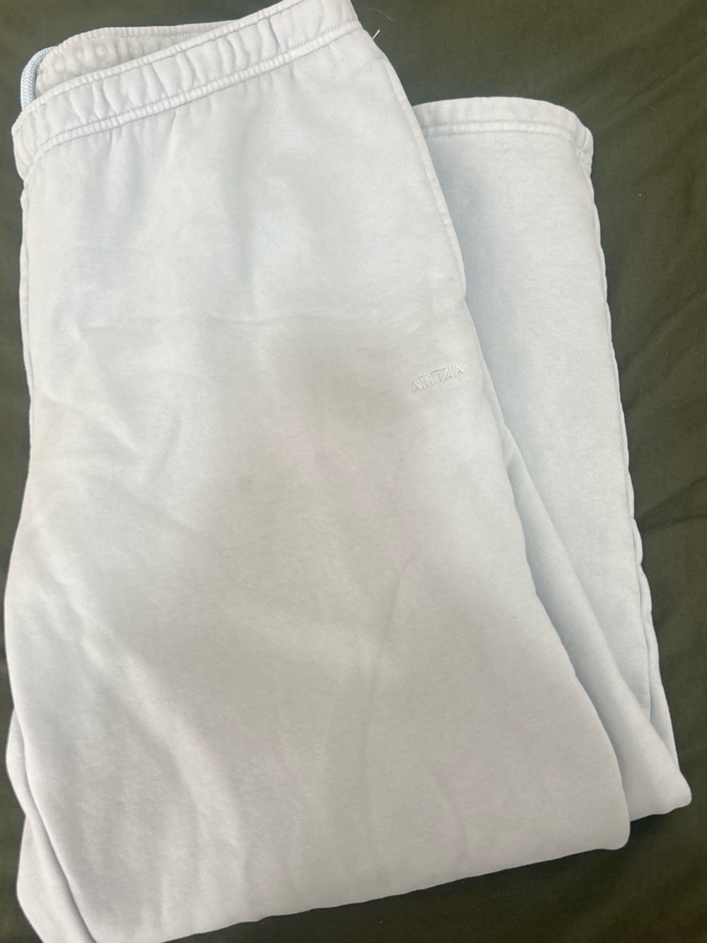 Aritzia Light Gray Sweatpants with Elastic Waistband